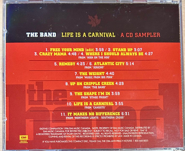 USED - The Band – Life Is A Carnival - A CD Sampler