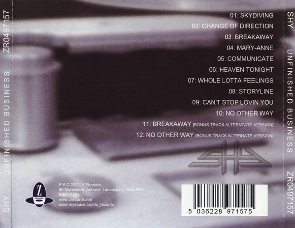 USED CD - Shy – Unfinished Business