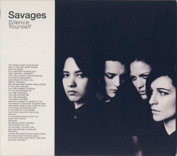 Savages – Silence Yourself - USED CD