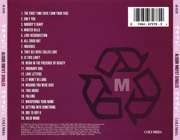 USED CD - Alison Moyet – Singles