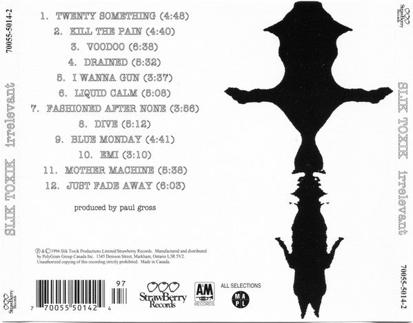 USED CD - Slik Toxik – Irrelevant