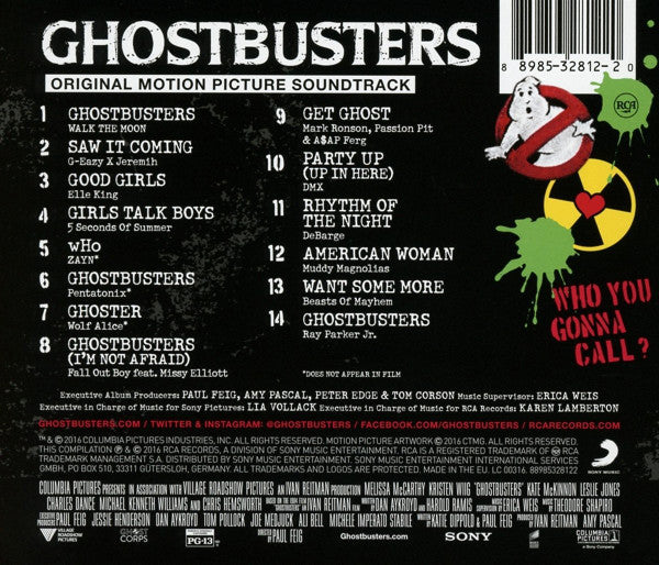 Various – Ghostbusters 2016 (Original Motion Picture Soundtrack) - USED CD