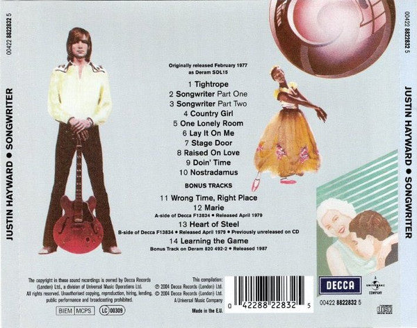 USED CD - Justin Hayward – Songwriter