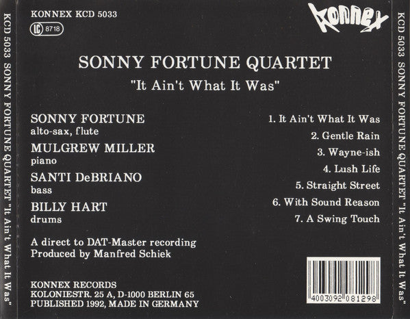 USED CD - Sonny Fortune – It Ain't What It Was