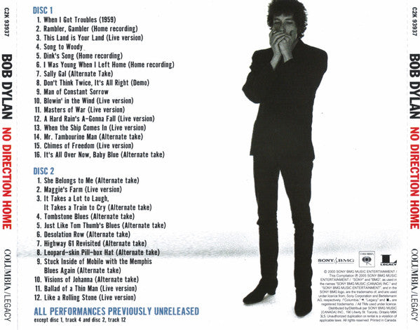 USED 2CD - Bob Dylan – No Direction Home: The Soundtrack