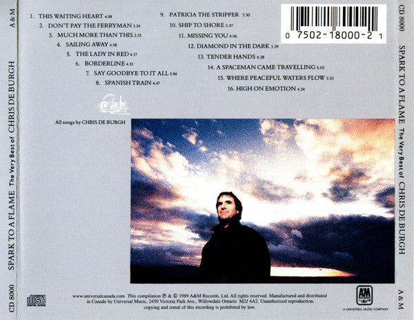 USED CD - Chris de Burgh – Spark To A Flame (The Very Best Of Chris de Burgh)