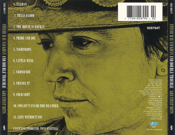 USED CD - Stevie Ray Vaughan And Double Trouble – Greatest Hits