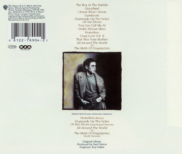 USED CD - Paul Simon – Graceland (2004 Resmaster)