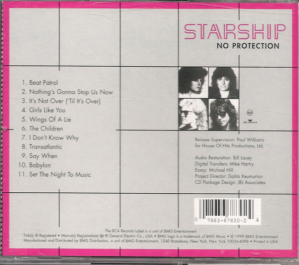 USED CD - Starship – No Protection (1999 Issue)
