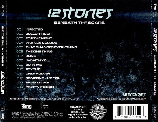 USED CD - 12 Stones – Beneath The Scars