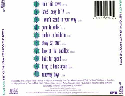 USED CD - Stray Cats – The Best Of Stray Cats - Rock This Town