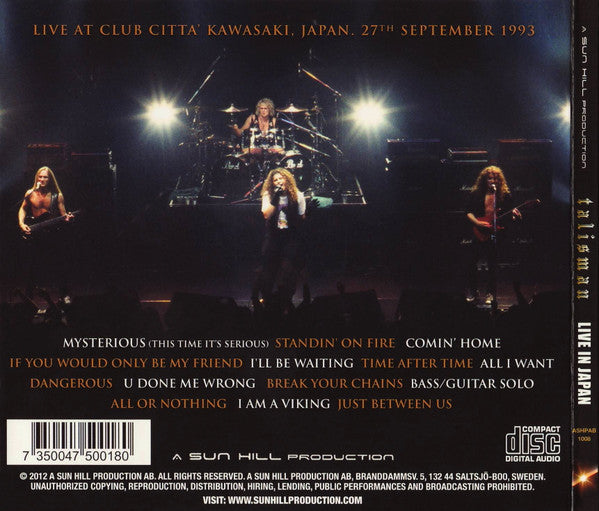 USED CD - Talisman – Live In Japan