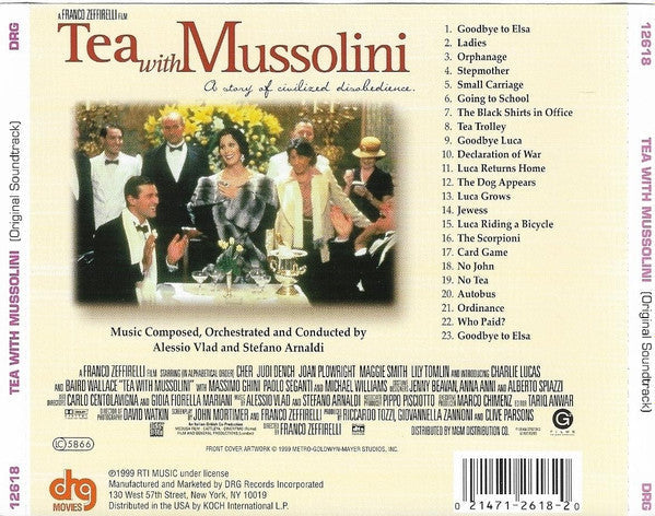 USED CD - Alessio Vlad, Stefano Arnaldi – Tea With Mussolini (Original Soundtrack Recording)