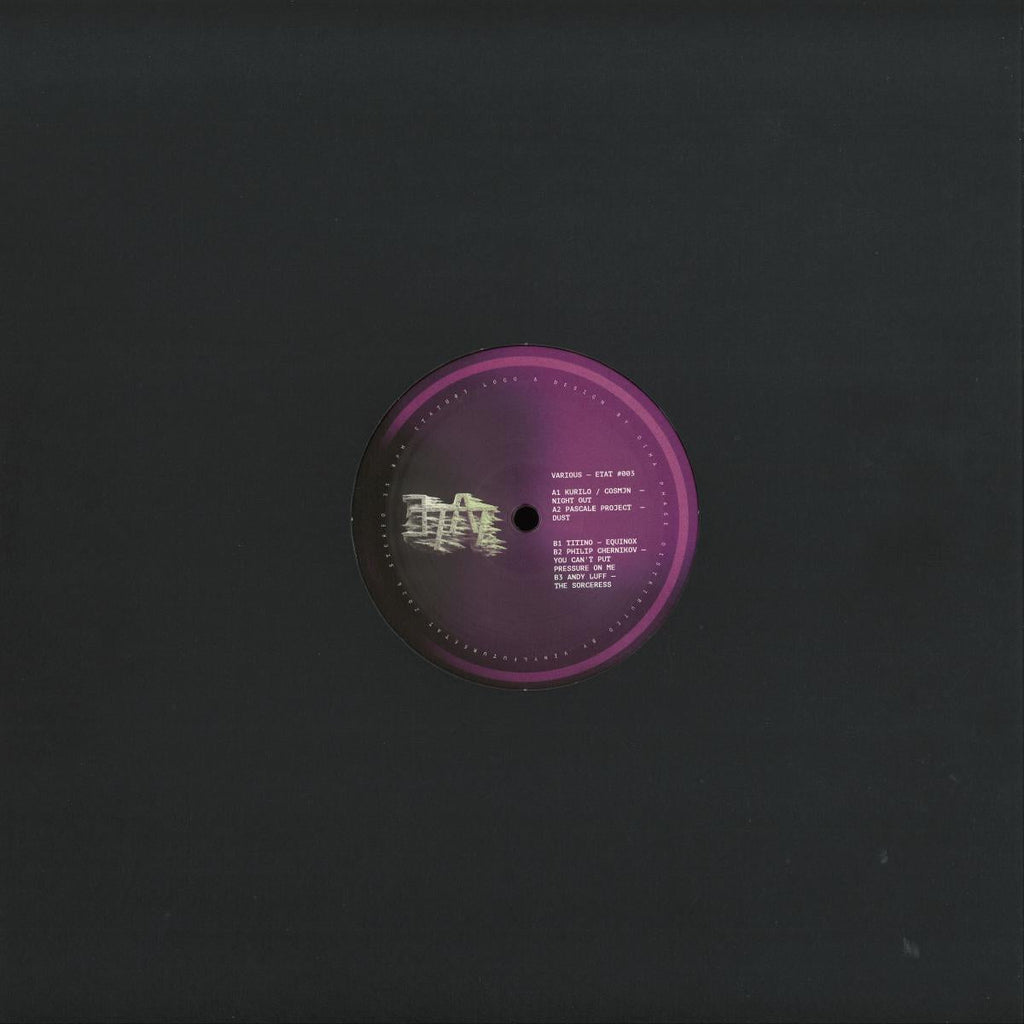 Various - ETAT #003 (CLEAR PURPLE VINYL 12" EtatRec ETAT003) | NEW Mint (M) Mint (M)