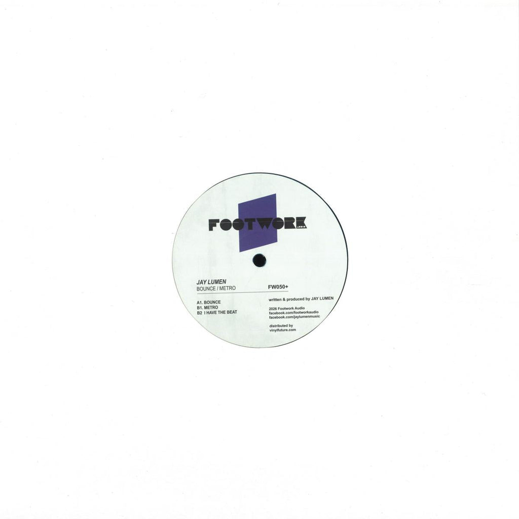 Jay Lumen - Bounce / Metro (BLUE VINYL 12" Footwork FW050) | NEW Mint (M) Mint (M)
