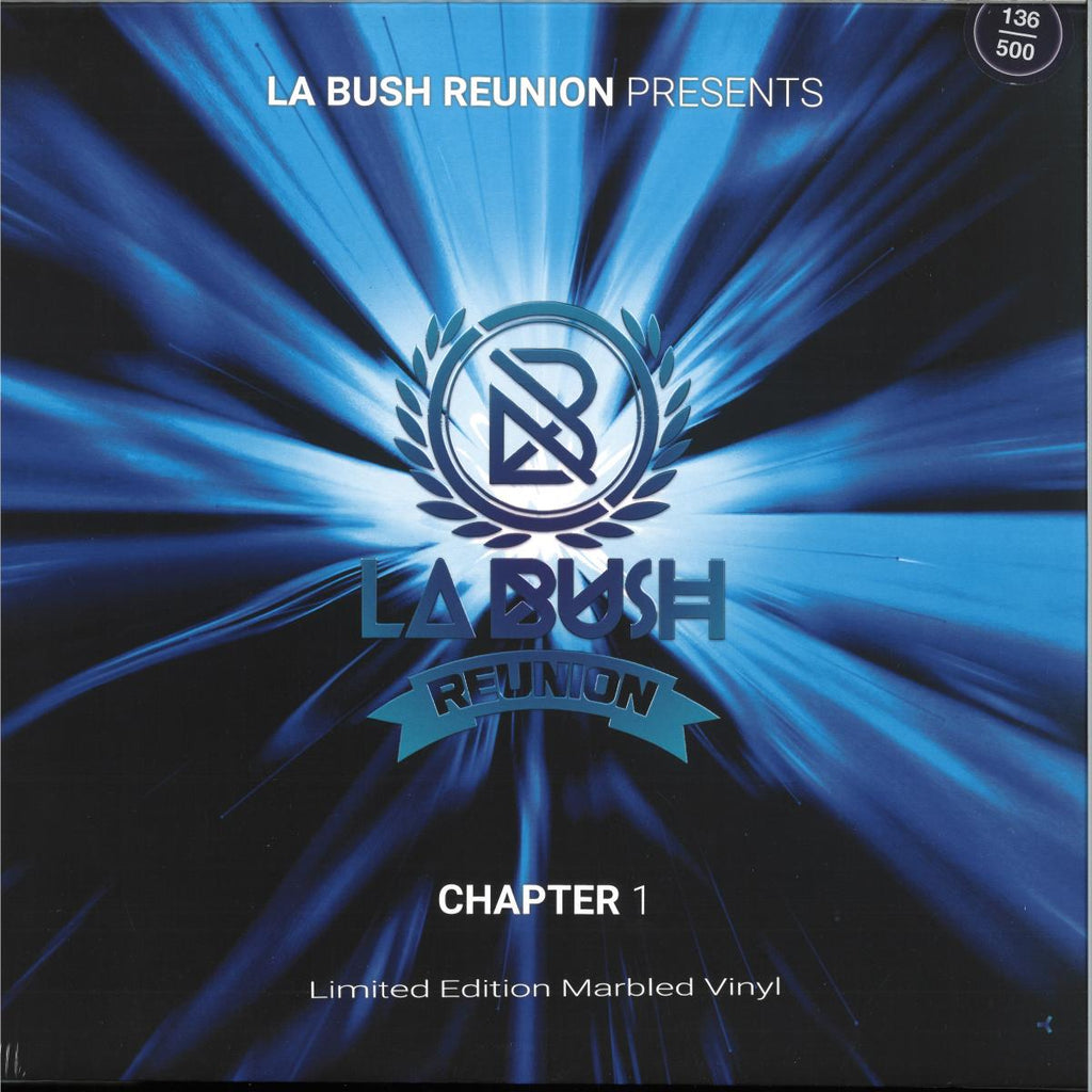 Various - LA BUSH REUNION - CHAPTER 1 (BLUE MARBLED VINYL 12" Enigma ENIGMA201018) | NEW Mint (M) Mint (M)