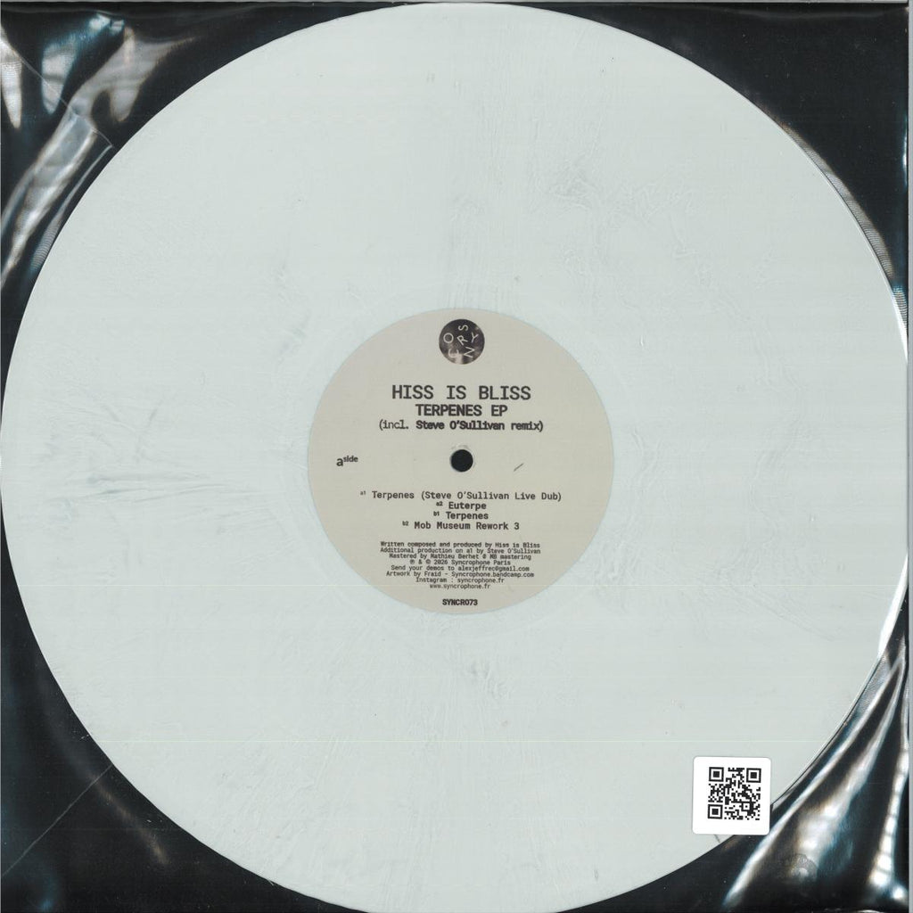 Hiss Is Bliss - Terpenes EP (GRAY VINYL 12" Syncrophone Records SYNCRO73) | NEW Mint (M) Mint (M)