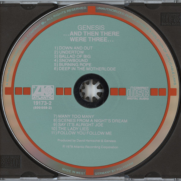 USED CD - Genesis – ...And Then There Were Three... (Target)