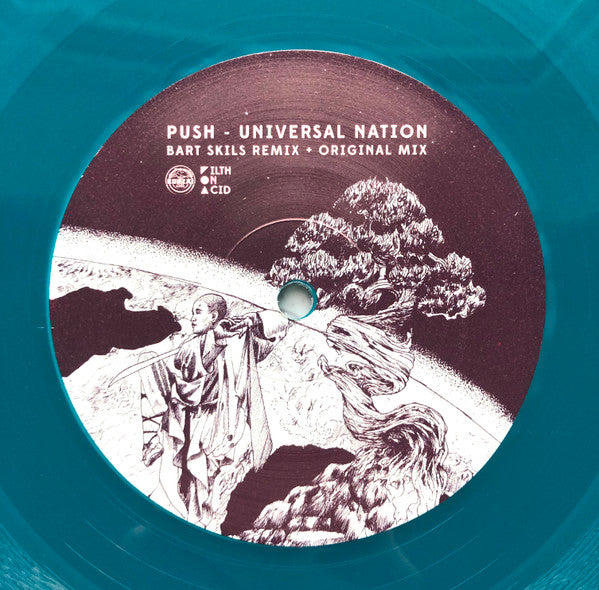 PUSH - Universal Nation (Bart Skils Remix + Original Mix)(TRANSLUCENT BLUE VINYL) | Mint (M) Mint (M)