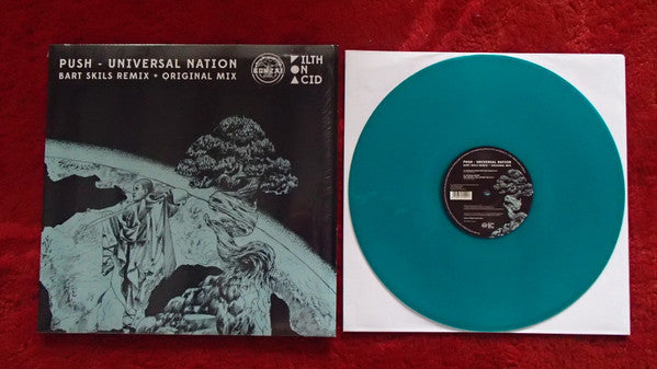 PUSH - Universal Nation (Bart Skils Remix + Original Mix)(TRANSLUCENT BLUE VINYL) | Mint (M) Mint (M)