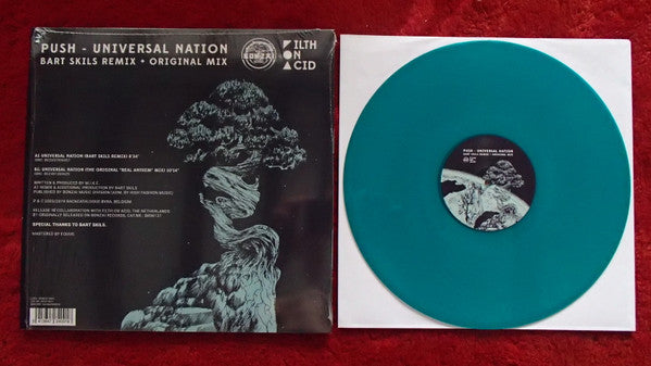 PUSH - Universal Nation (Bart Skils Remix + Original Mix)(TRANSLUCENT BLUE VINYL) | Mint (M) Mint (M)