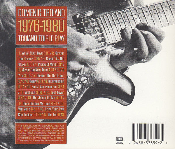 USED CD - Domenic Troiano – Troiano Triple Play