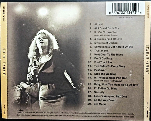 USED CD - Etta James – Her Best