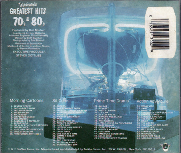 USED CD - Various – Television's Greatest Hits 70's & 80's