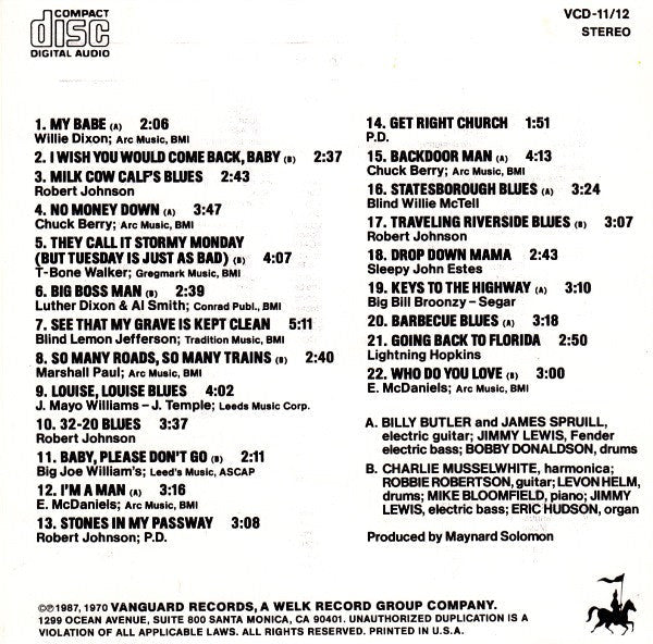 USED CD - John Hammond – The Best Of John Hammond