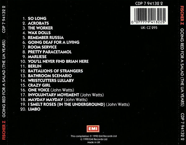 USED CD - Fischer-Z – Going Red For A Salad (The UA Years)