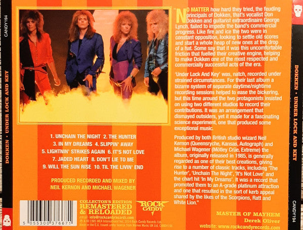 USED CD - Dokken – Under Lock And Key