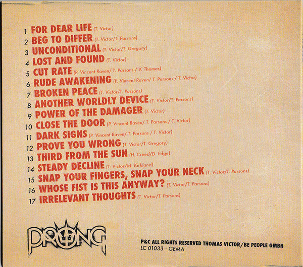 USED CD - Prong – Unleashed In The West - Live In Berlin