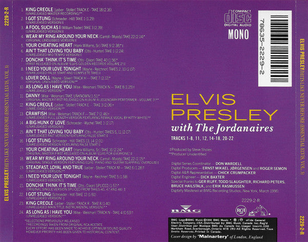 Elvis Presley – Hits Like Never Before (Essential Elvis Vol. 3) - USED CD