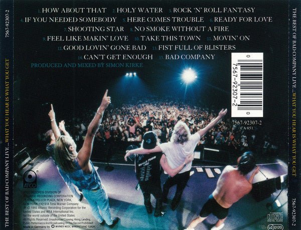 USED CD - Bad Company – The Best Of Bad Company Live...What You Hear Is What You Get