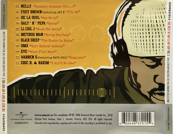 USED CD - Various – The Best Of Rap & Hip Hop Vol. 2