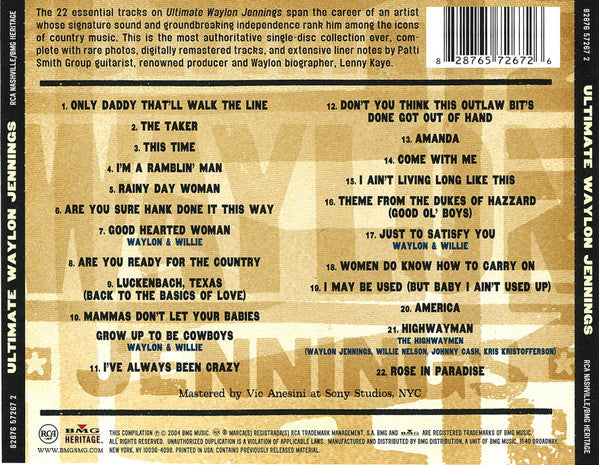 USED CD - Waylon Jennings – Ultimate Waylon Jennings