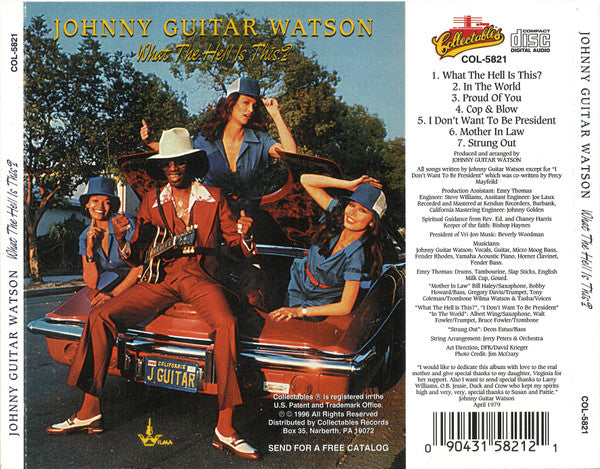 Johnny Guitar Watson – What The Hell Is This? - USED CD