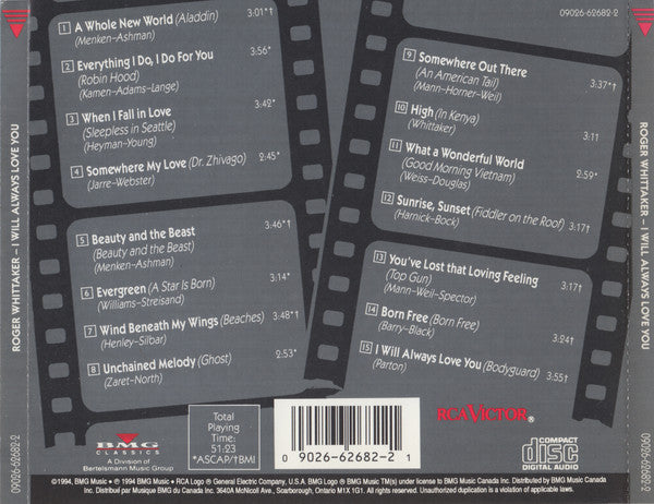 USED CD - Roger Whittaker – I Will Always Love You