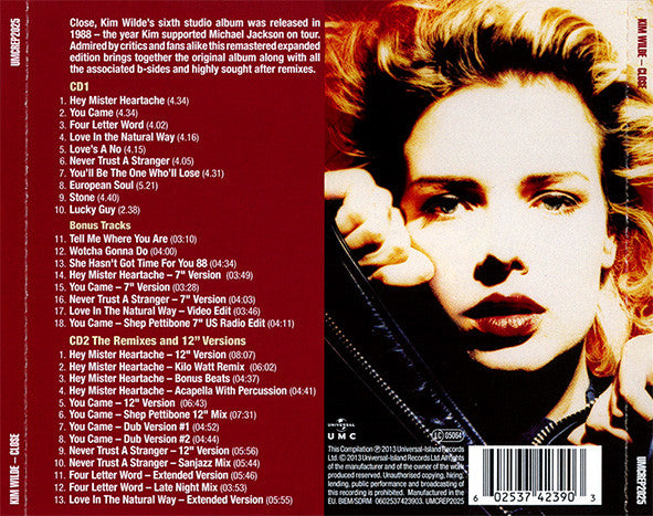USED 2CD - Kim Wilde – Close