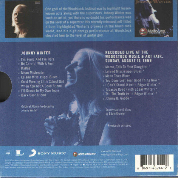 USED 2CD - Johnny Winter – The Woodstock Experience