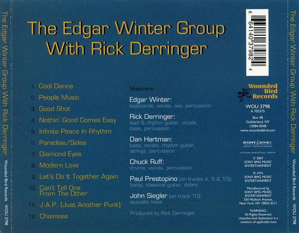USED CD - The Edgar Winter Group With Rick Derringer – The Edgar Winter Group With Rick Derringer