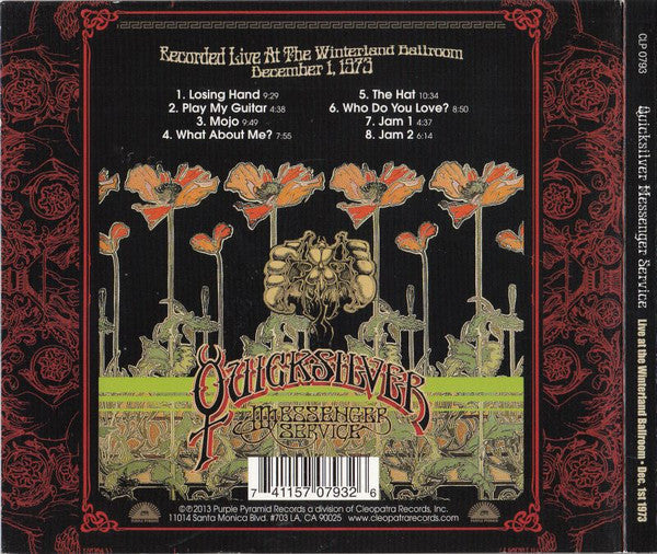 USED CD - Quicksilver Messenger Service – Live At The Winterland Ballroom, December 1, 1973