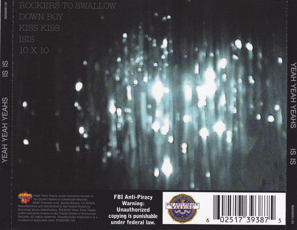 USED CD - Yeah Yeah Yeahs – Is Is