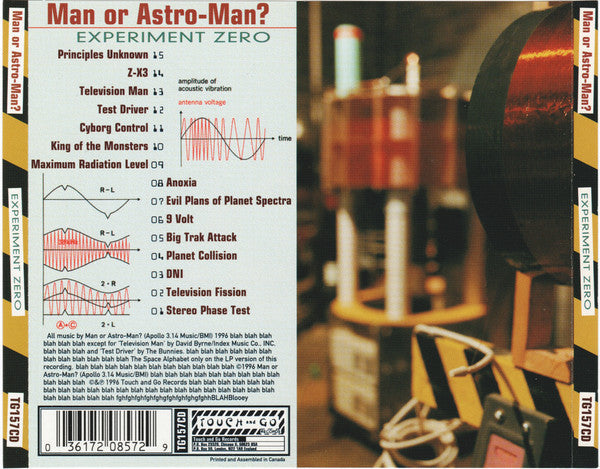 USED CD - Man or Astro-Man? – Experiment Zero